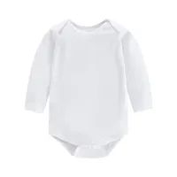 % 100% pamuk marka giyim Romper özel yeni doğan bebek Terno giysileri toptan Unisex bebek uzun kollu çocuk Romper roupas de bebe