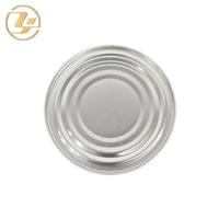 Bidon rond blanc laqué de 2,5 L, conteneur métallique scellé au liège pour peinture et carburant