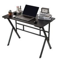 Bureau d'ordinateur moderne et simple avec plateau en PVC et panneau de densité pour la maison, l'étude, le travail et l'e-sport, modèle HD-SR-10