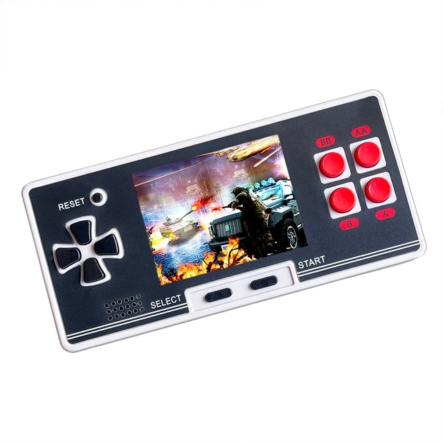 2.8 Inch TFT Screen 8-bit Pocket Handheld Game Console with Built-in 200 Retro Classic Games and AV Output