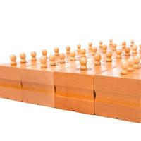 Bloques Cilíndricos Montessori de Madera de Haya, Juguete Sensorial para Niños, Educación Temprana, Discriminación de Tamaños, Material Didáctico para Jardín de Infancia