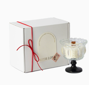 Ensemble cadeau de bougies parfumées romantiques en perles françaises, bougie en cire de soja sans fumée avec support en verre pour mariage, demoiselle d'honneur, cadeaux d'anniversaire - Product Image 2