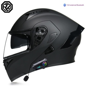 Casco integral de motocicleta eléctrica Orz para hombre y mujer para batería de ABS Bluetooth para locomotora de coche invierno cálido cuatro estaciones - Product Image 6