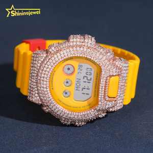 Buss Down boîtier de montre bijoux glacés 925 argent Moissanite diamant S6900y boîtier de montre Pass testeur de diamant lunette de montre glacée - Product Image 6