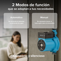 Pompe Surpresseur Automatique de Pression d'Eau pour Foyers Familiaux, Pompe de Circulation Blindée