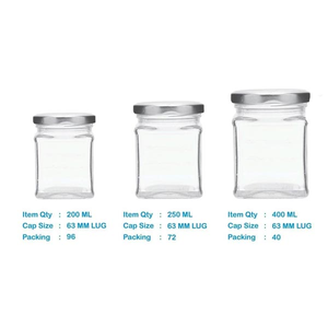 Pots en verre durables et polyvalents idéaux pour l'emballage et la conservation des aliments - Product Image 1