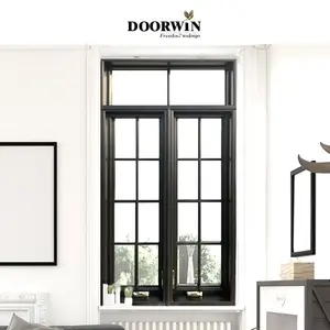 Doorwin Cửa Sổ Cửa Sổ Lớn Kiểu Pháp Mở Bằng Gỗ Cứng Chất Lượng Cao Bán Sỉ Có Tay Quay