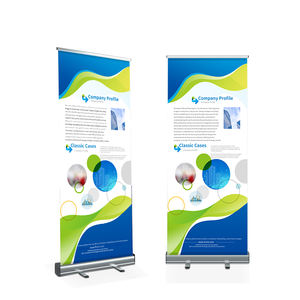 Support de bannière à rouleaux personnalisé en usine de haute qualité 85x200cm support enroulable à large base - Product Image 2