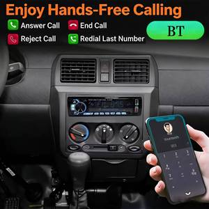 High-Fidelity Stereo Amplifier Large Screen Car <b>MP3</b> <b>Player</b> with USB FM BT Transmitter Remote Control ISO Cable - Product Image 2