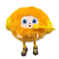 Jolie petite peluche en forme de haut-parleur avec écran LED et conversation IA, en tissu de coton brodé, recharge USB, cadeau pour enfants