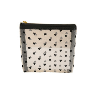 Sac de maquillage en maille Beilian, petite taille, portable, multi-usages, trousse de toilette pour les voyages, sac de rangement pour femmes - Product Image 1
