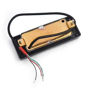 Mini LP Pickup 68x29mm couvercle en laiton avec cadre 9K/<span class=keywords><strong>4</strong></span> câble conducteur bobine fractionnement 6 rond + 6 pièces carrées pour <span class=keywords><strong>guitare</strong></span> de style LP - Product Image 4
