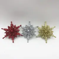 PVC hollow out shiny Star Papieren Lantaarn opknoping hanger ornament Shining decor plastic kerst 3D sneeuwvlok