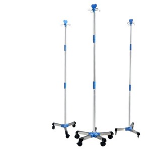 Three-claw stainless steel IV stand, medical IV stand, outpatient <b>special</b>, thickened, durable, rugged, portable, floor-standing - Product Image 2