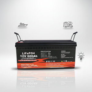 공장 직판 12V 400Ah 460Ah 600Ah LiFePO4 배터리 팩 프리즘형 셀 블루투스 및 스마트 BMS 탑재, 태양광 시스템 RV용 - Product Image 6