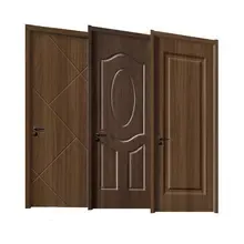 Linyi 3mm 4mm HDF/<span class=keywords><strong>MDF</strong></span> khuôn ép gỗ tự nhiên veneered/Melamine giấy/Trắng mồi cửa da - Product Image 2