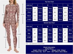 Set <span class=keywords><strong>di</strong></span> biancheria intima termica da <span class=keywords><strong>donna</strong></span> in <span class=keywords><strong>lana</strong></span> merino 100% con motivo a fiocco <span class=keywords><strong>di</strong></span> neve, set da 2 pezzi - Product Image 4