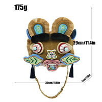 Nouveau produit phare OEM à faible MOQ : Sac à dos en peluche personnalisé, modèle Tête de Tigre Punch, mascotte et poupée en peluche de collection, pour cadeau d'enfants et supermarché