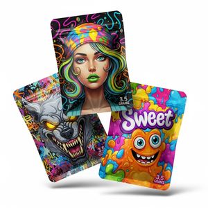 Special Shaped Custom Printed Zip Mylar Plastic Packaging Bags Stand up Pouch Custom Gummy Candy Die Cut Bags - Product Image 1