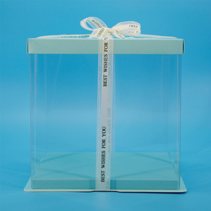 Scatola Quadrata Blu Trasparente per Torte e Fiori, <span class=keywords><strong>30</strong></span> Misure, Alta Qualità, Produzione Yiwu - Product Image 3
