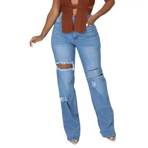 Wholesale Custom Womens Denim Pencil Pants Womens, Jeans Skinny Manufacturer Provides High Waist Jeans/