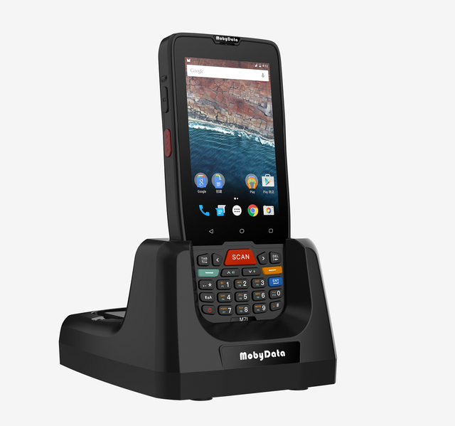 Android Data Collector Moby M71 Digital Keyboard Android 9.0 Industrial PDA Handheld Mobile Computer for Stock Management
