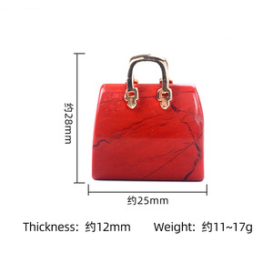 Sacs de jade en pierres précieuses naturelles sculpture à la main artisanat en pierre naturelle femmes sac Reiki énergie guérison pierre <span class=keywords><strong>cristal</strong></span> ornement artisanat - Product Image 3