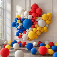 100 ballons en latex mat biodégradable, épais, haute élasticité, ronds, gonflables, pour mariage, anniversaire, festival, décoration de fête