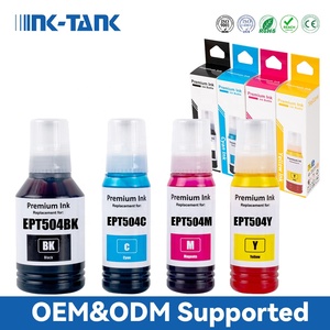 INK-TANK EPT 504 T504 Recharge de bouteille compatible de qualité supérieure à base d'eau Encre DGT pour imprimante <span class=keywords><strong>Epson</strong></span> <span class=keywords><strong>Ecotank</strong></span> <span class=keywords><strong>L4150</strong></span> L4160 L6161 - Product Image 1