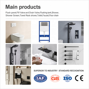 Diseño Interior de Baño Minimalista, Tanque de Agua Invisible que Ahorra Espacio, <span class=keywords><strong>Cisterna</strong></span> Oculta Moderna con Panel de Descarga Metálico - Product Image 5