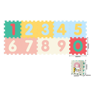 Tapis de jeu puzzle numéroté pastel 320 mm x 320 mm pour enfants - Product Image 2
