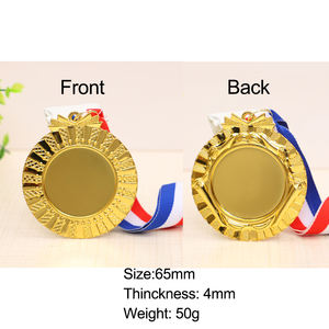 促销Oem运动修整器奖励金属空白金属奖章空白 - Product Image 6