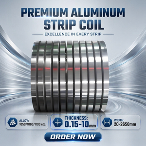 Bobina/Tira de Aluminio CC/DC GY A1070/1060/1050/1100/3003/3105/3004/3005/3104/5005/5052/5754/5083 para Uso en Construcción, Recubierta Según Norma ASTM - Product Image 1