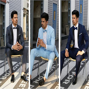 Vente en gros personnalisation nouvelle mode poitrine costume de témoin grande taille affaires décontracté blazers pour hommes - Product Image 5