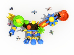 Équipement de jeu extérieur pour enfants de haute qualité, populaire, grand toboggan, équipement de jeu extérieur pas cher pour la <span class=keywords><strong>maternelle</strong></span> - Product Image 3