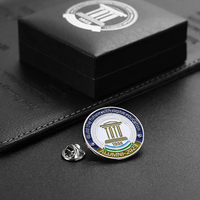 Broches personnalisées en alliage de zinc et fer avec logo d'entreprise, cadeaux d'affaires, épingles de revers en émail pour hommes et femmes, en coffrets