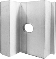 Serre-câble solaire en aluminium 6063-T5 de haute qualité pour l'installation de panneaux photovoltaïques