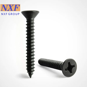 NXF Uns G10650 AISI 1065 Carbon Steel Flat Head <strong>Wood</strong> <strong>Screws</strong> Black Zinc Metric System Class 8.8/10.9/12.9 Length 5-35mm - Product Image 1