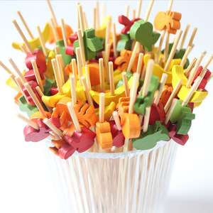 Brochetas de Bambú Creativas <span class=keywords><strong>para</strong></span> Frutas - Fresas Rojas 100 Unidades/Paquete, Brochetas <span class=keywords><strong>para</strong></span> Asar, Palillos <span class=keywords><strong>para</strong></span> Cócteles - Product Image 2
