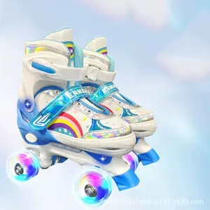 Bestseller verstellbare blinkende Rollen räder Inline-Skates Schuhe für Kinder