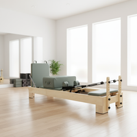 Appareil de Pilates haut de gamme personnalisable en bois d'érable avec résistance réglable, idéal pour les studios de Pilates, vente directe d'usine