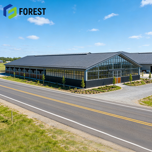 Diseño Personalizado de Gran Vano Abierto de 70x150 pies, Pabellón Ecuestre Prefabricado de Acero con Construcción Robusta y Duradera - Product Image 1