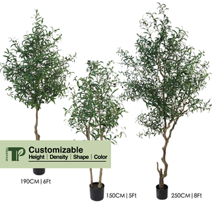 Albero di Ulivo Artificiale Ecologico con Vaso 70cm-140cm per Decorazione Casa Materiale Plastico per Soggiorno - Product Image 4