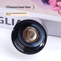 Mug isotherme compact en titane pur, motif fleur de glace, élégant, performance thermique de 6 à 12 heures, pour hommes et femmes