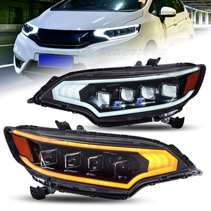 Honda Fit için TYPY 2014-2020 GK5 tam <span class=keywords><strong>LED</strong></span> projektör farlar 4 Lens sıcak beyaz dönüş sinyali araba ışıkları yeni 12V - Product Image 2