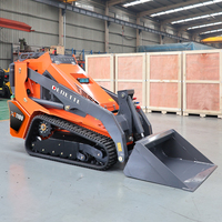 Mini-chargeuse sur chenilles Derette XC1100, chargeuse frontale compacte pour espaces étroits