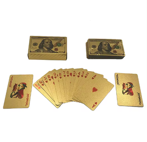 Cartas de Póker Impermeables con Lámina Dorada, Juego de Cartas de Juego de Plástico PET - Product Image 4