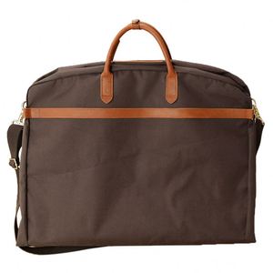 Muestra Gratuita, Fabricación OEM, Logotipo Personalizado, Bolsa de Lona Encerada Marrón, Portátil y Resistente, para Empacar Ropa, Funda de Viaje para Trajes - Product Image 3
