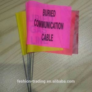 Пользовательские Красный Зеленый Оранжевый Синий предупреждающие знаки безопасности флаги обзор небольшой маркировочный флаг с стекловолоконным полюсом - Product Image 5