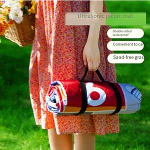 Estera <span class=keywords><strong>de</strong></span> Picnic impermeable a prueba <span class=keywords><strong>de</strong></span> humedad, almohadilla gruesa para acampar en la playa, hoja <span class=keywords><strong>de</strong></span> tierra para exteriores - Product Image 4